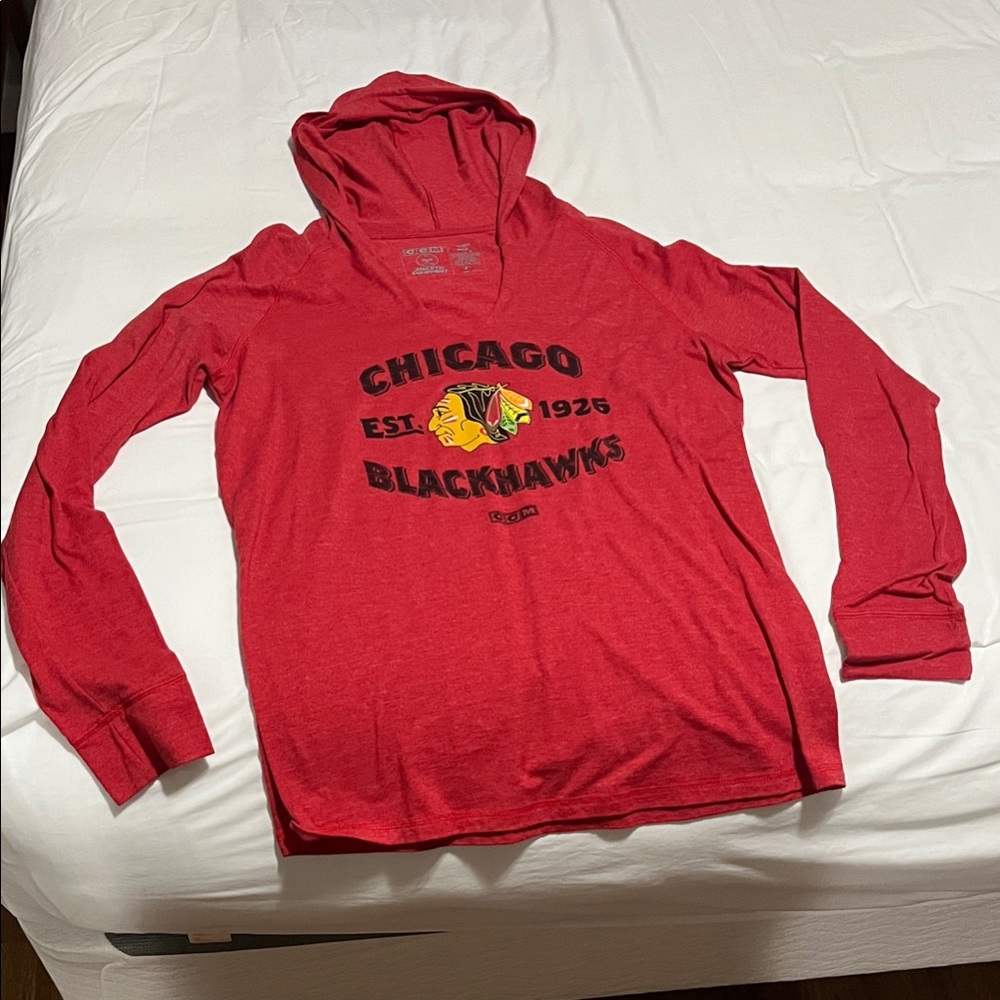 Reebok Red Chicago Blackhawks Hoodie